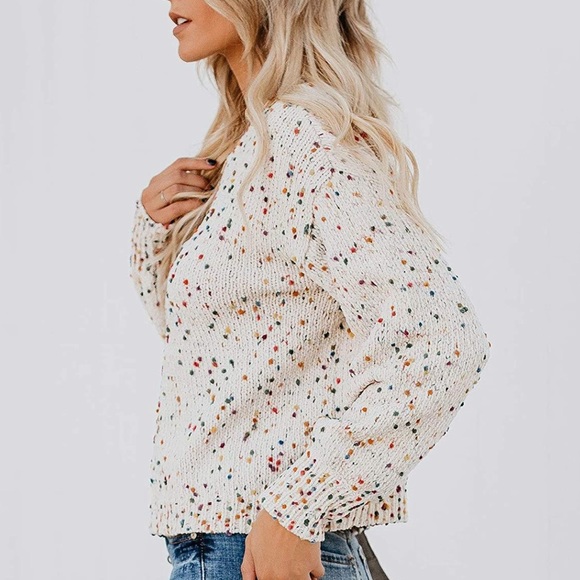 Oversized Confetti Knit Sweater - Picture 8 of 10